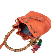 Flamingo Bucket Bamboo bag