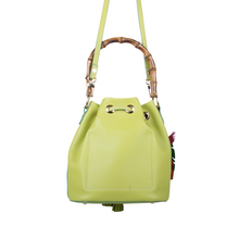 Flamingo Bucket Bamboo bag