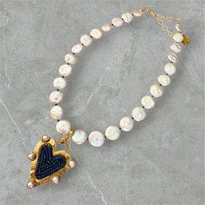 Pearl Glow Heart Necklace