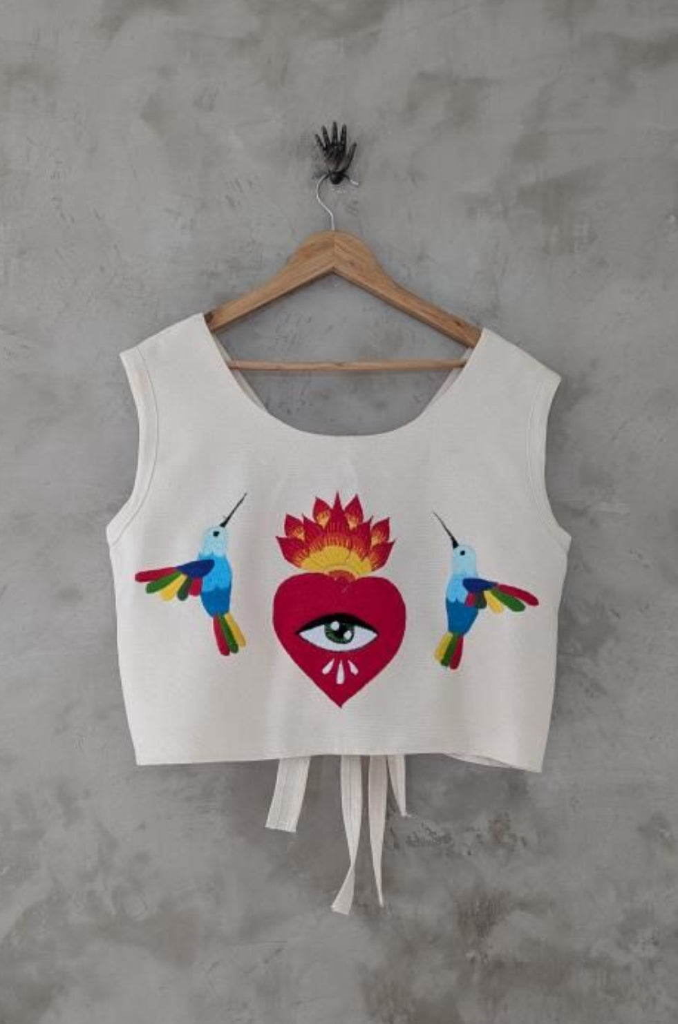 Flores Corazón top/ vest