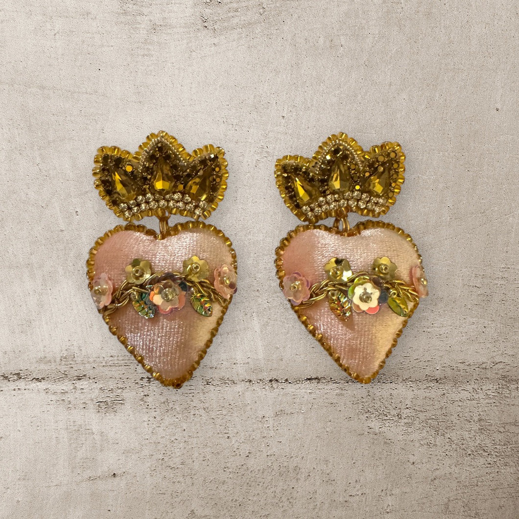 Crowned Heart earrings