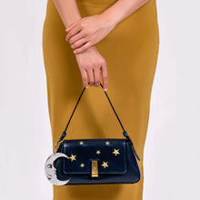 La Luna y Estrella Mini baguette (navy blue)