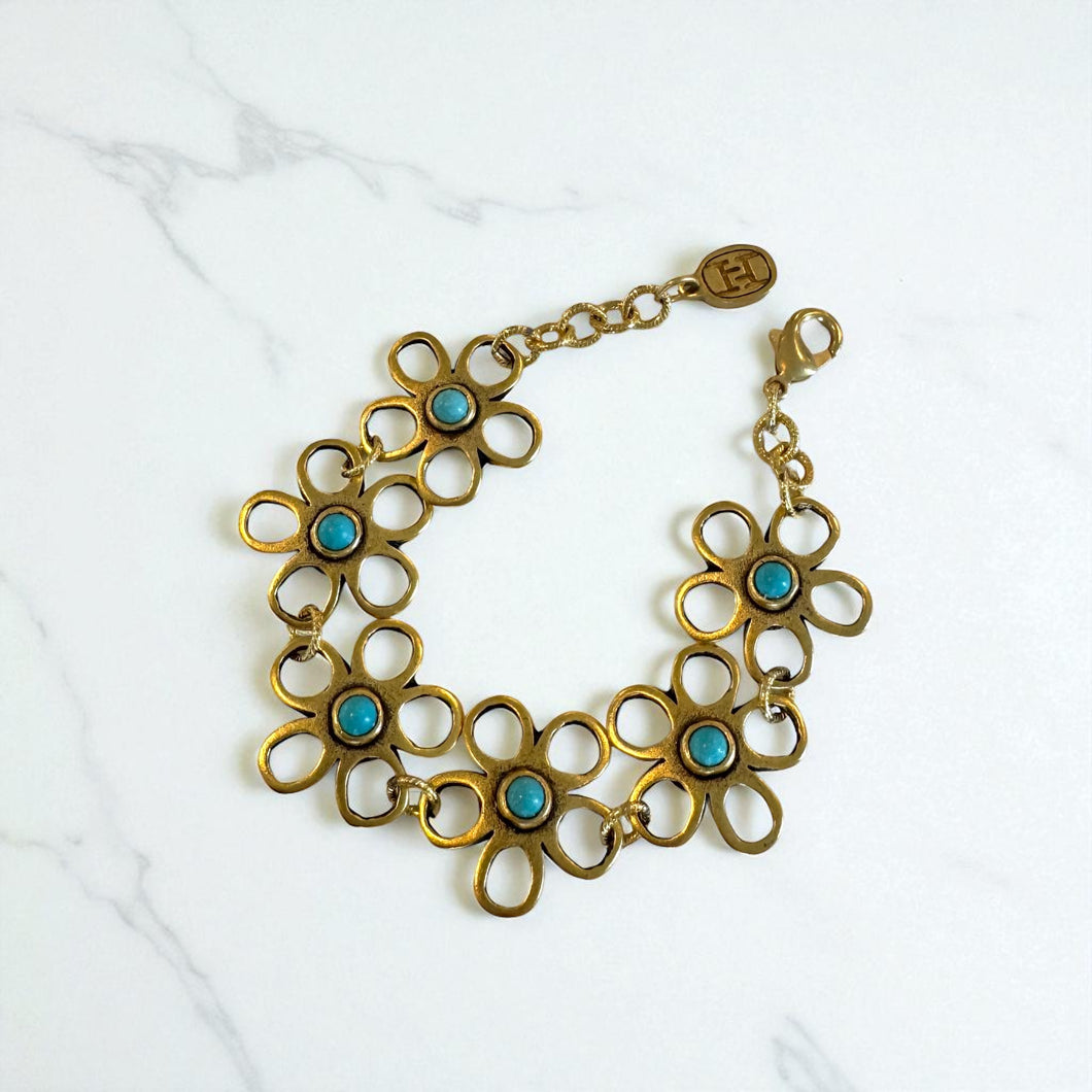 Turquoise Bloom Bracelet