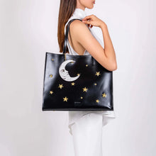 La Luna y Estrella XL Tote (black)