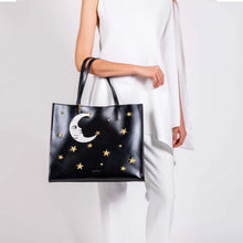 La Luna y Estrella XL Tote (black)