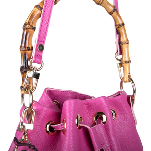 Flamingo Bucket Bamboo Bag